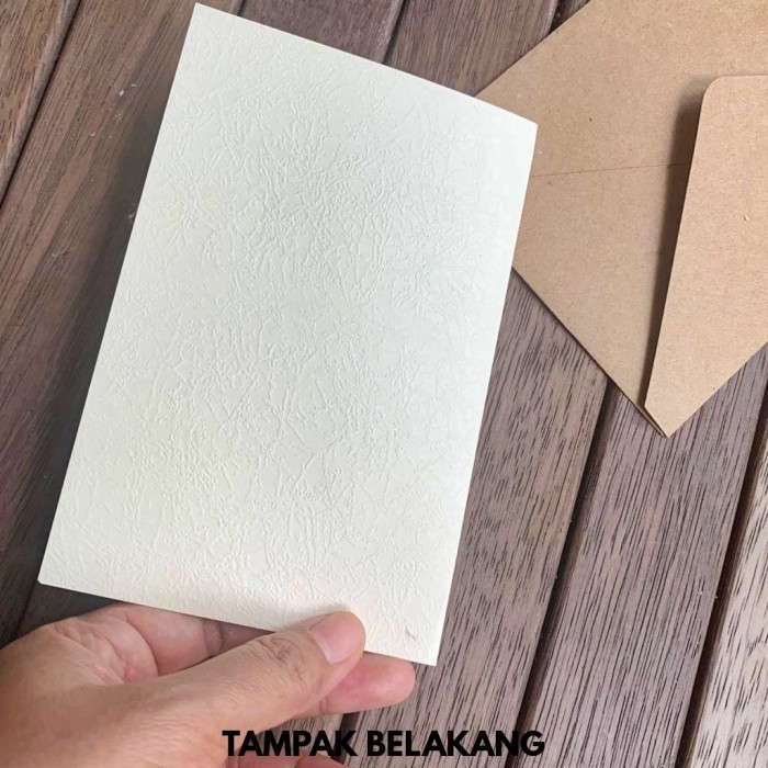 

1 Pack Kartu Ucapan Polos & Amplop Blank Greeting D Cherry