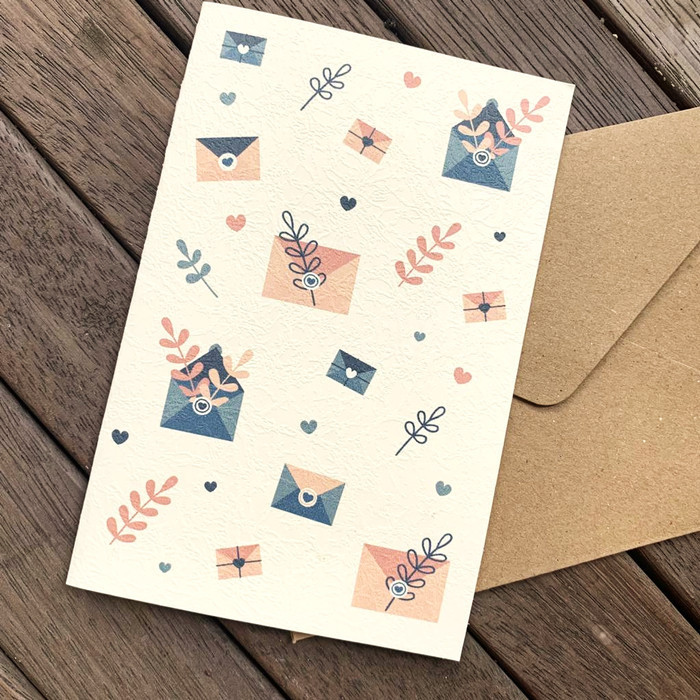 

1 Pack Kartu Ucapan Polos & Amplop Blank Greeting D Env10112