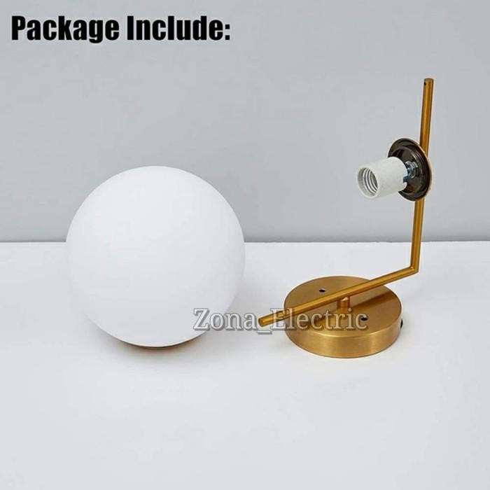 LAMPU DINDING 1 X FITTING E27 BULAT MINIMALIS / LAMPU HIAS DINDING