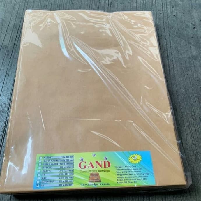 

Amplop Cokelat A3 330 Mm X 430 Mm /Pack Isi 100Lembar