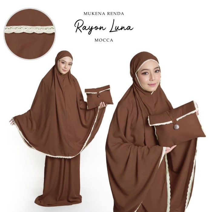 

Mukena Polos Rayon Renda Luna Tas Amplop