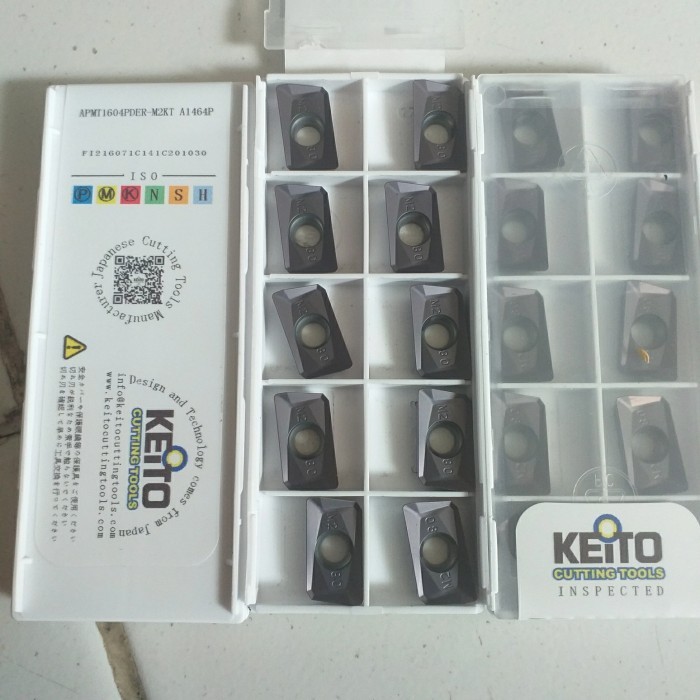 ✅Termurah Insert Milling Apmt1604 Pder- M2Kt A1464P Keito Insert Apmt16 Apmt 16 Berkualitas