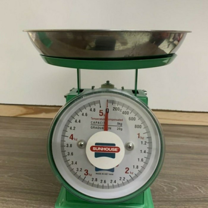 ✨Baru Timbangan Duduk Besi Pegas Jarum 5Kg Sunhouse Stainless Scale Diskon