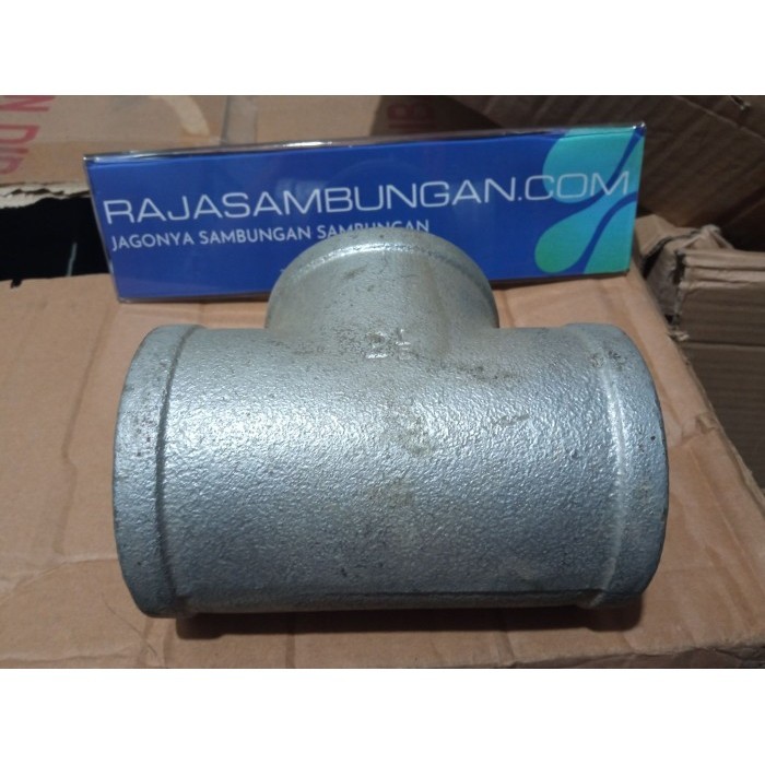 ✨Baru Tee Besi 2 1/2 Inch Sambungan Pipa Paralon Cabang 3 T Ti Welding Las Diskon