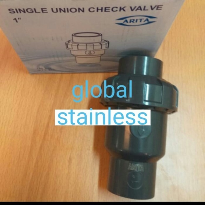 ✨COD Singel Union Check Valve Pvc 1 1/2 Ball Check Pvc Single Watermur Terbaru