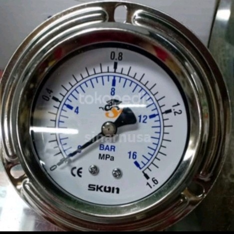 ✨Baru Pressure Gauge Payung Skon 2 1/2  Inchi 1.6 Mpa 16 Bar Terbaru