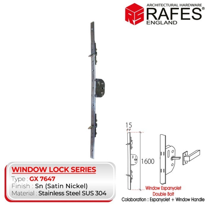 ✨New Espanyolet Jendela Rafes Stainless Steel - Gx 7647 Diskon