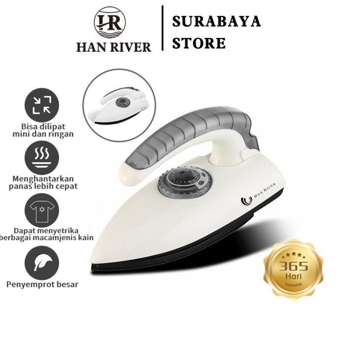 Populer HAN RIVER Setrika Mini HRYD01 Setrika Lipat Iron Traveling