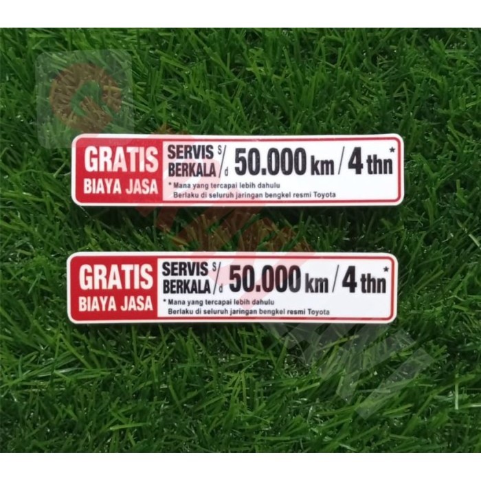 

Sticker Servis Berkala 1Paket Hemat