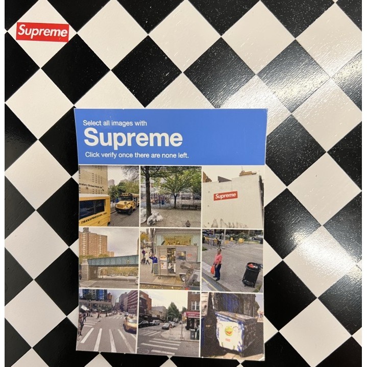 

Supreme Verify Captcha Sticker Original