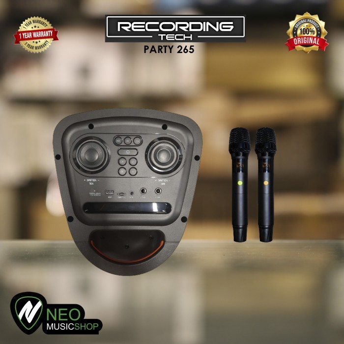 PROMO RECORDING TECH PARTY 265 120W PORTABLE SPEAKER #ORIGINAL