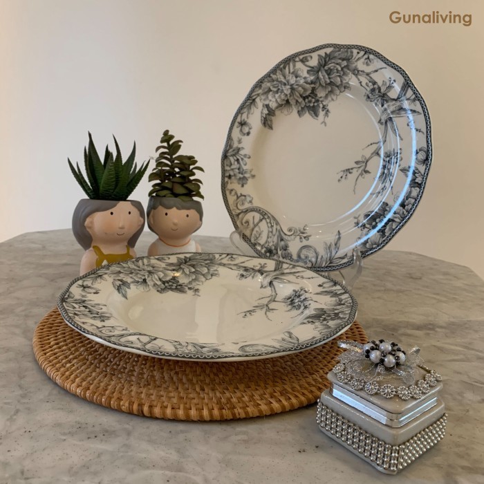 Set Dinner Plate Sango Adelaide Grey isi (2)