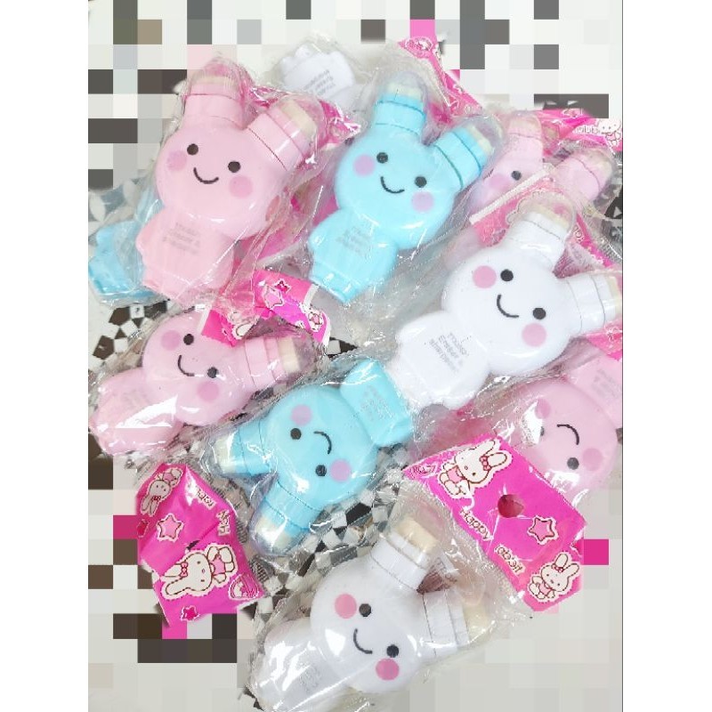 

rautan/serutan/orotan/sharpener + eraser pensil 2 lubang fancy