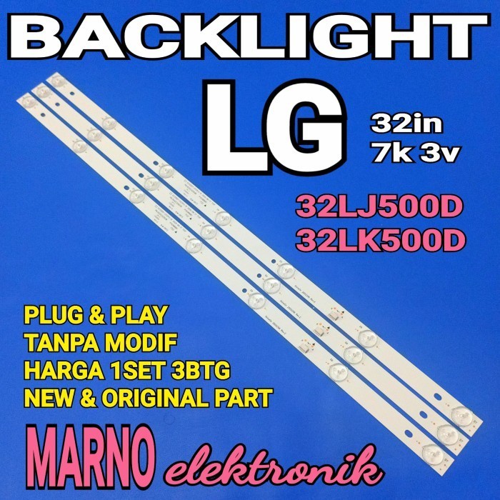 Lampu Bl Backlight Led Tv Lg 32Lj500D 32Lk500D 32Lj500 32Lk500 7K 3V Best