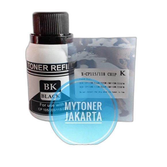 Bubuk Toner + Chip Cm115W Cp115W / Cp225W Cm225W / Cm225 226 115 Fw Best