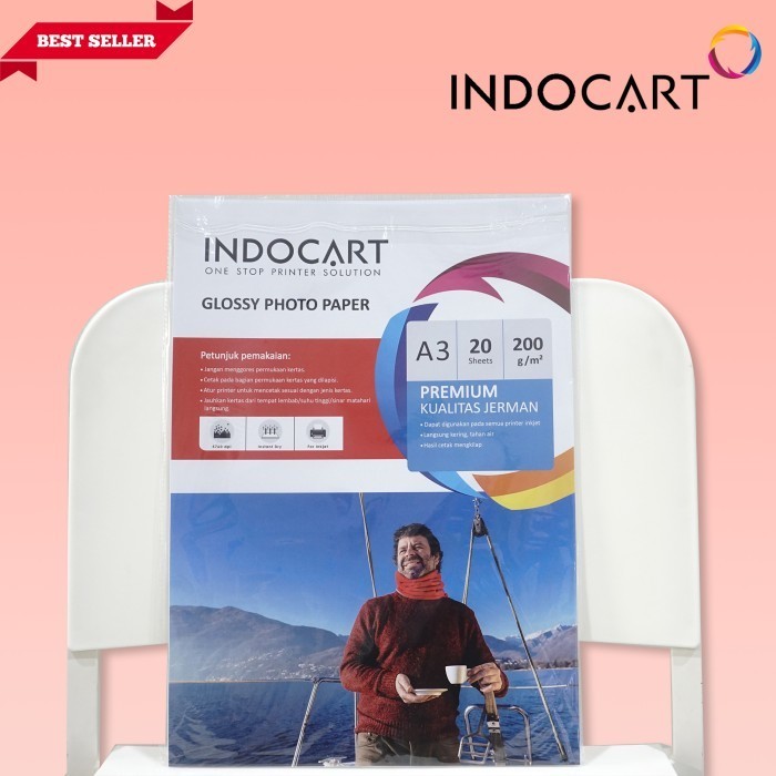 

Indocart Agfaphoto Kertas Foto-Inkjet Photo Paper Glossy 200Gr-A3 Best