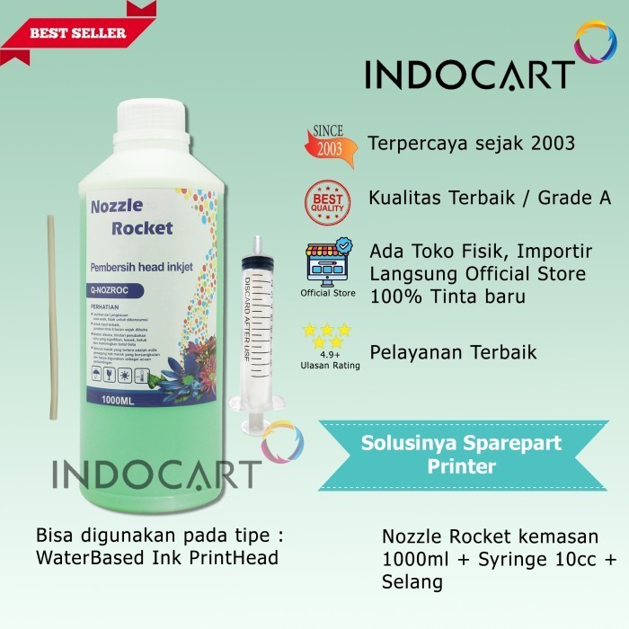 Nozzle Rocket Cleaner-Pembersih Head Inkjet Printer Hp Canon Epson-1L Best