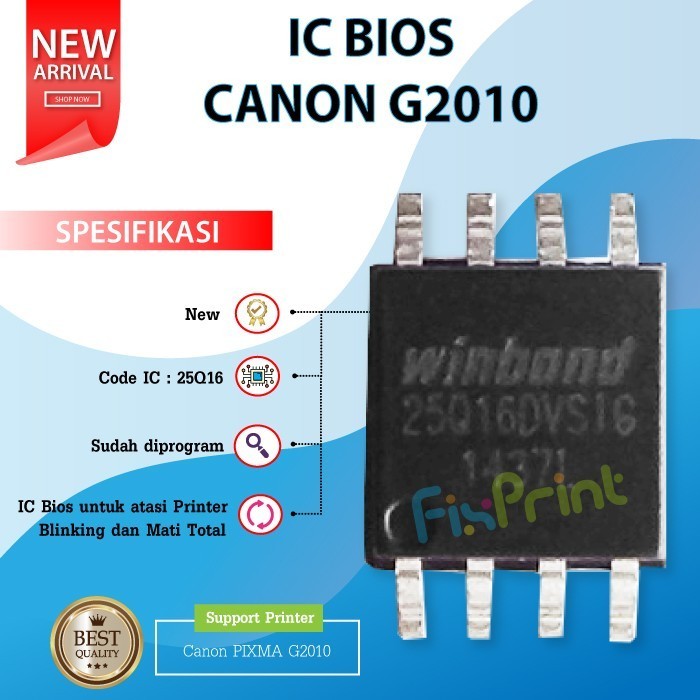 Ic Bios Canon G2010 25Q16, Resetter Printer Canon G2010, Firmware Cano Best