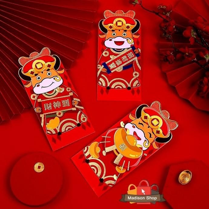 

Hx012 Angpao Panjang Isi 3 Kerbau Emas Raja Ampao Imlek Ampau Premium Terbaik
