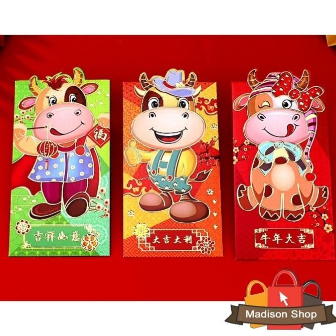 

Best Sales Hx003 Angpao Kerbau Panjang Isi 3 Ampao Imlek Premium Ampau Kebo Emas Berkualitas