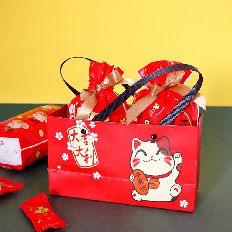 

TRY 10 Pcs Plastik Goodiebag Tali Serut Chinese New Year / Imlek 15x23 cm TERLARIS