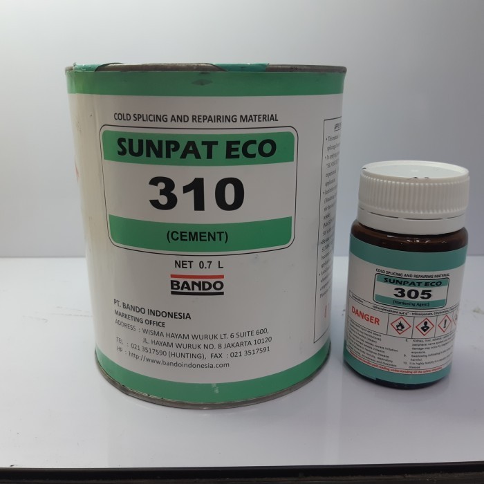 ✨New Ori Lem Sunpat Eco 310 Bando  Hardener Lem Karet Conveyor Diskon