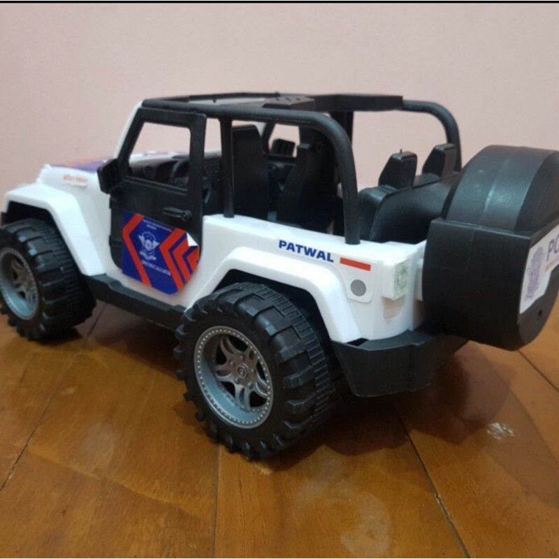 Mainan Mobil Jeep Polisi Ada Suara Dan Lampu-Mainan Mobil Polisi
