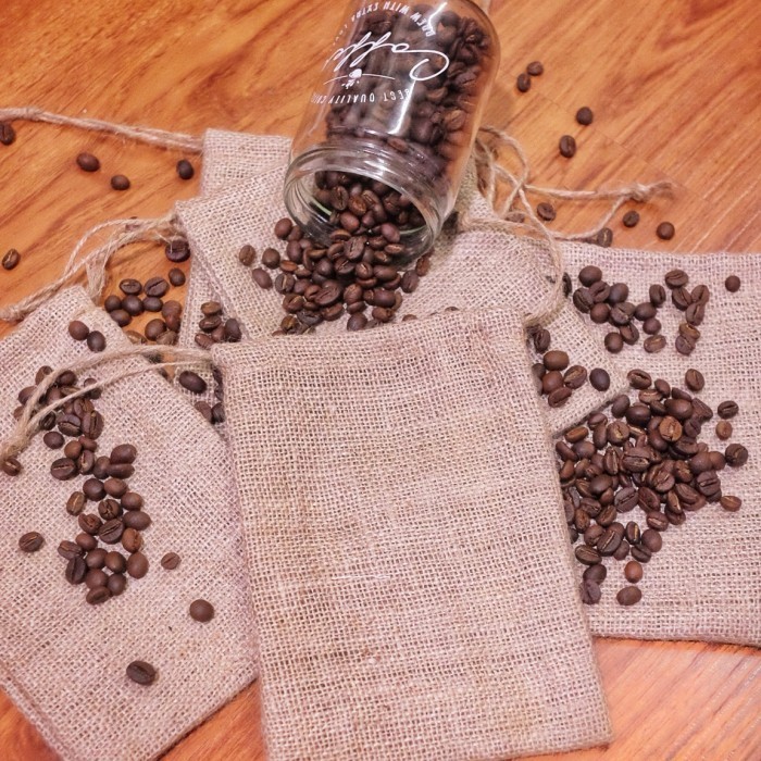 Star Kantung Goni 10X15 Cm - Pouch Karung Goni - Kantong Bunga - Burlap Bagus
