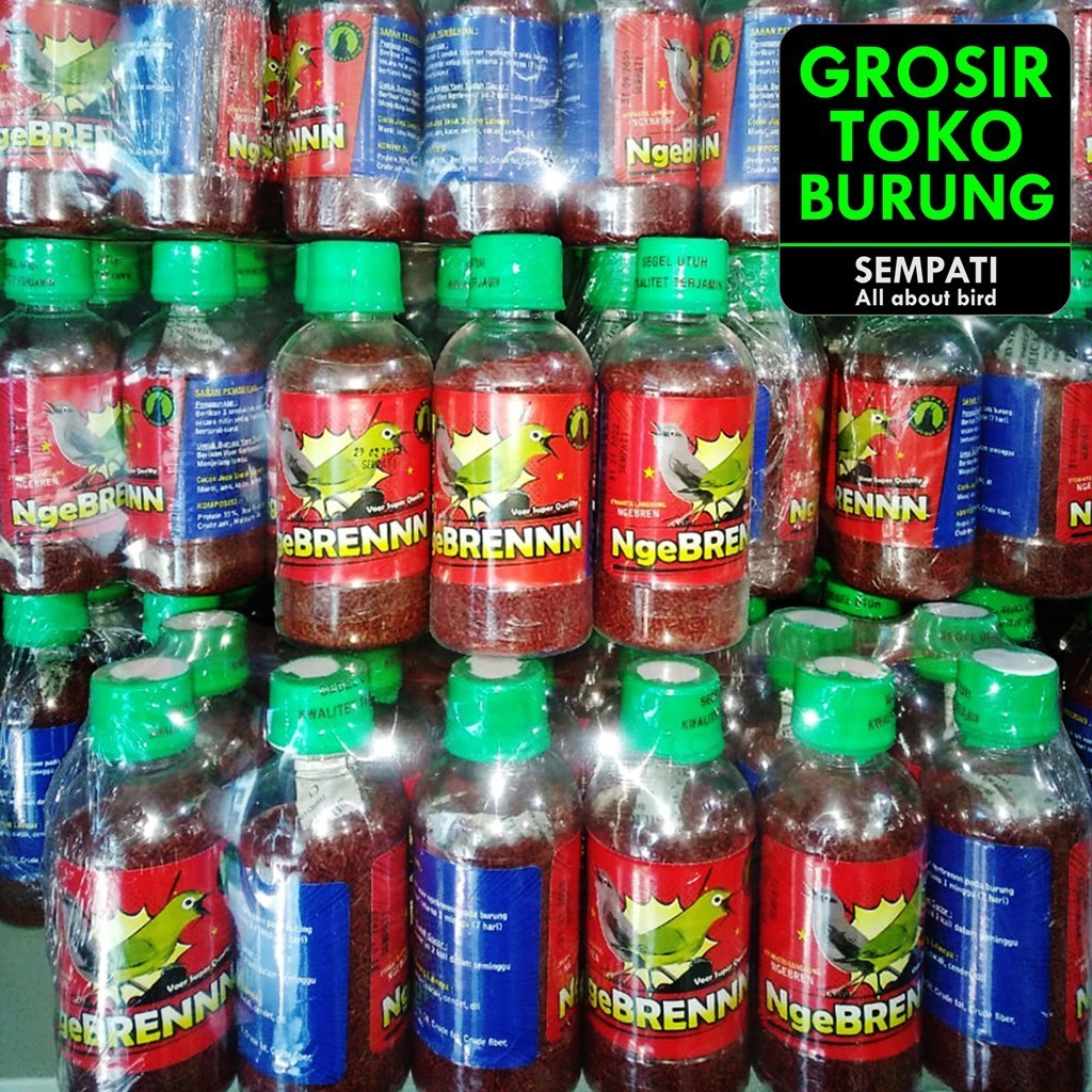 Sempati Grosir Voer Ngebreennn Isi 12 Pcs Pur Voer Pakan Burung Pleci Ciblek Tledekan Decu Kapas