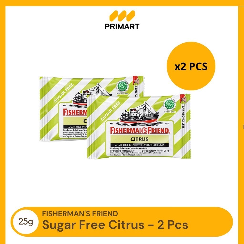 

Fisherman's Citrus Permen Mint 25 gr - 2 Pcs