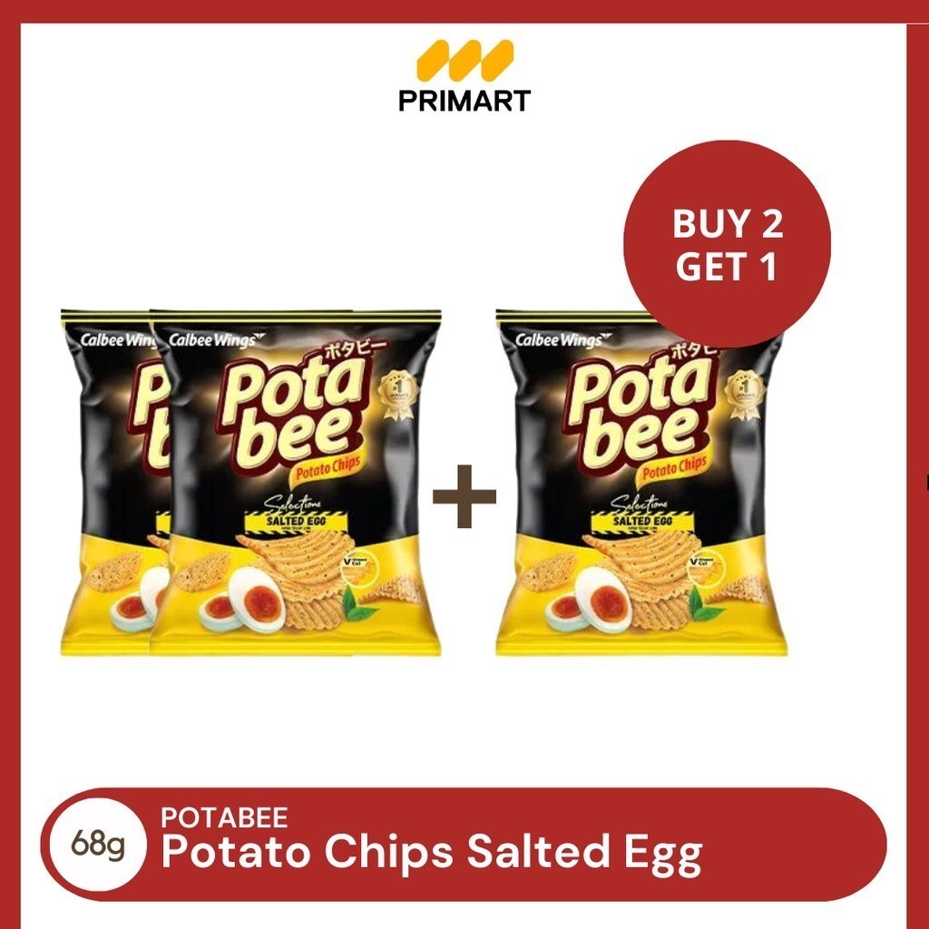 

Buy 2 Get 1 Free Potabee Selection Salted Egg Keripik Kentang 68gr