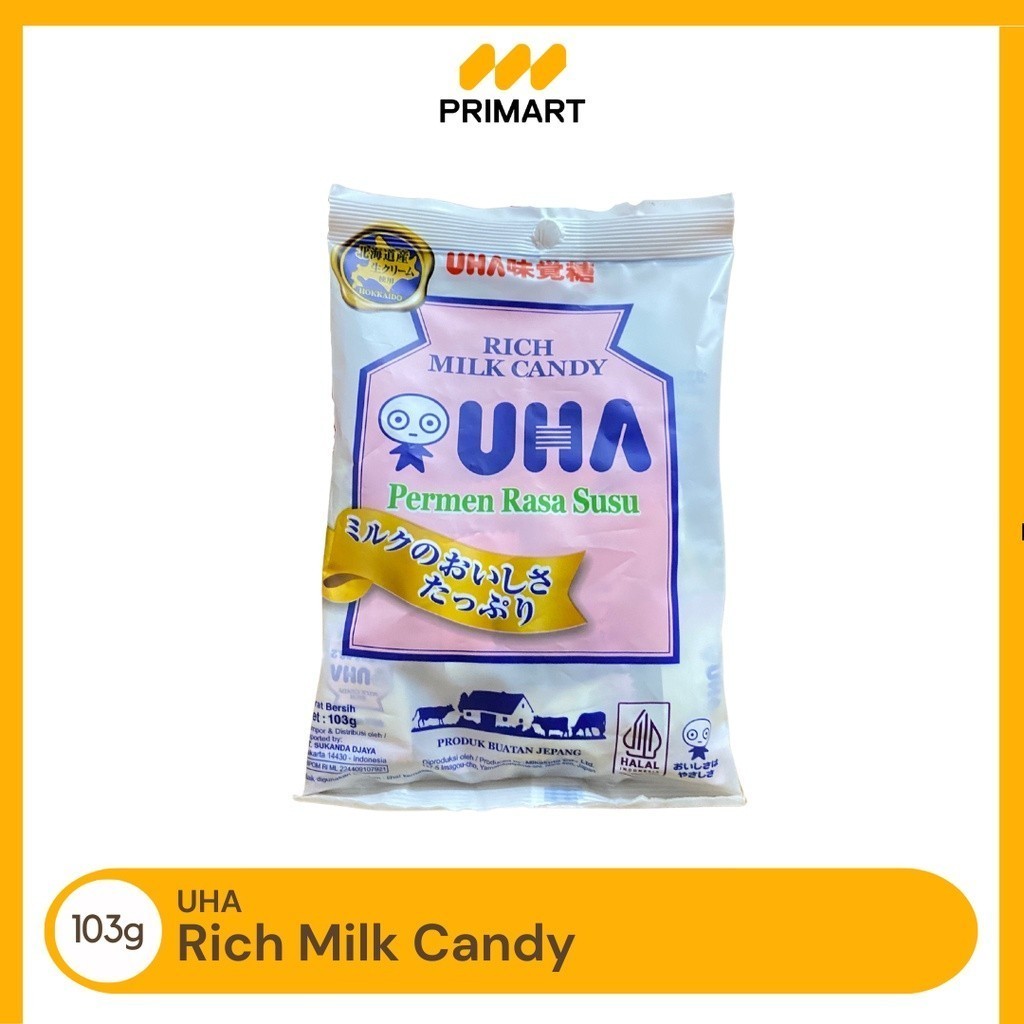 

UHA Rich Milk Permen Susu 103gr