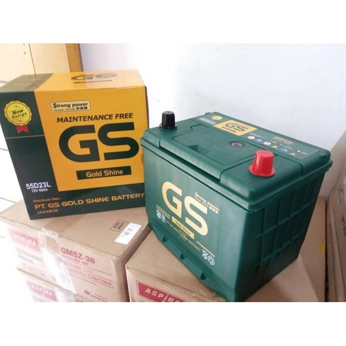 Best Aki 55D23L Gs Mf 12 Volt 60 Ampere Gratis Ongkir