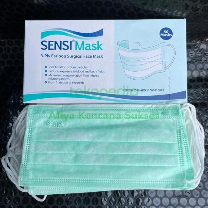 Masker Sensi Earloop Isi 50 Pcs Original