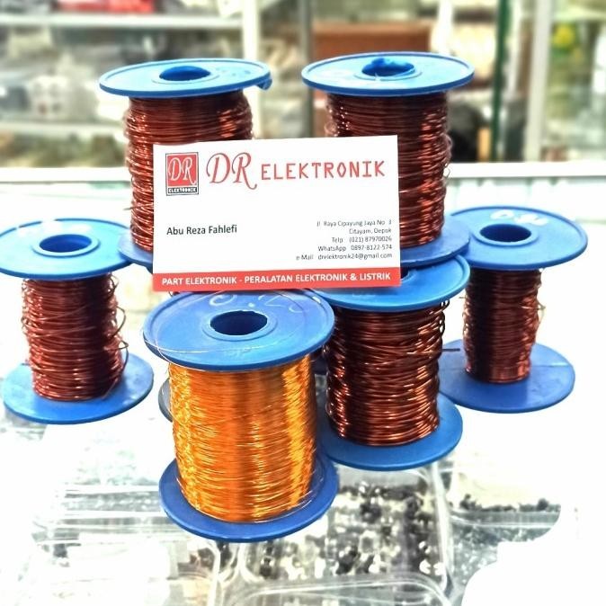 Diskon Kawat Tembaga 0.60mm 0,60mm Email Enamel Wire Gulung Dinamo meteran dre3 Diminati Banget