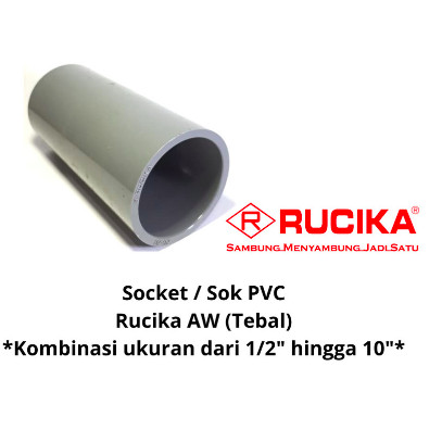 SOCK PVC RUCIKA AW 3/4 INCH / SOCK PVC RUCIKA AW 3/4 INCH