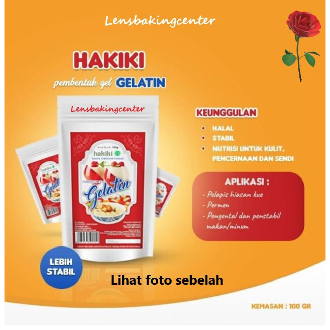 

Hakiki Gelatin Bubuk Halal 100Gr / 100 Gr Gelatin Komedo Hakiki 100Gram / 100 Gram