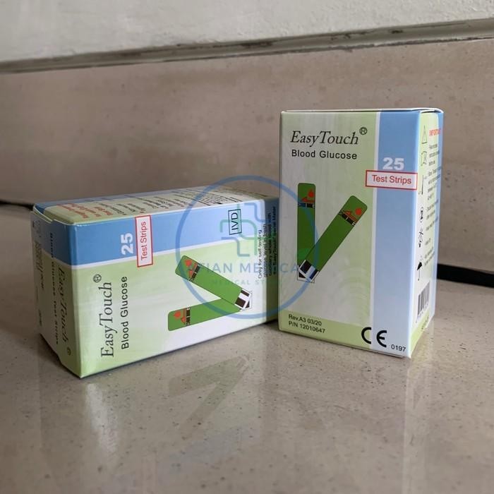 Easytouch Strip Tes Gula Darah Isi 25 Stik Glukosa