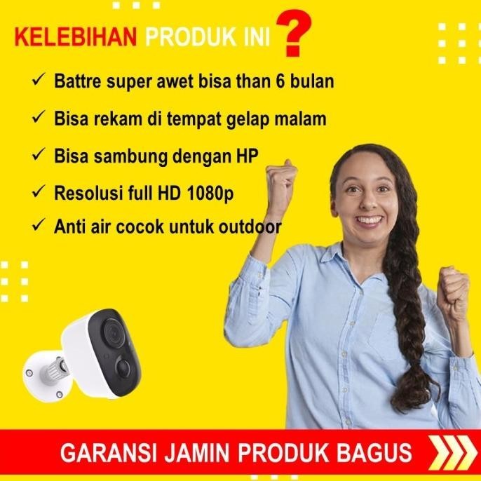 Baru RB KAMERA CCTV OUTDOOR TANPA KABEL PORTABLE CAMERA MINI TERSEMBUNYI