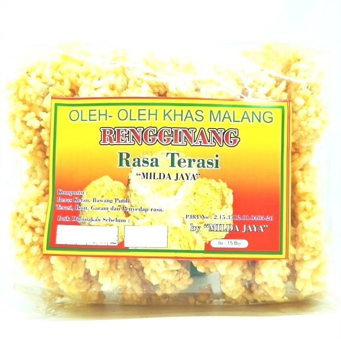 

@@@@] PUTRI TUNGGAL RENGGINANG TERASI ISI 15pcs TRASI UDANG KRUPUK MATANG