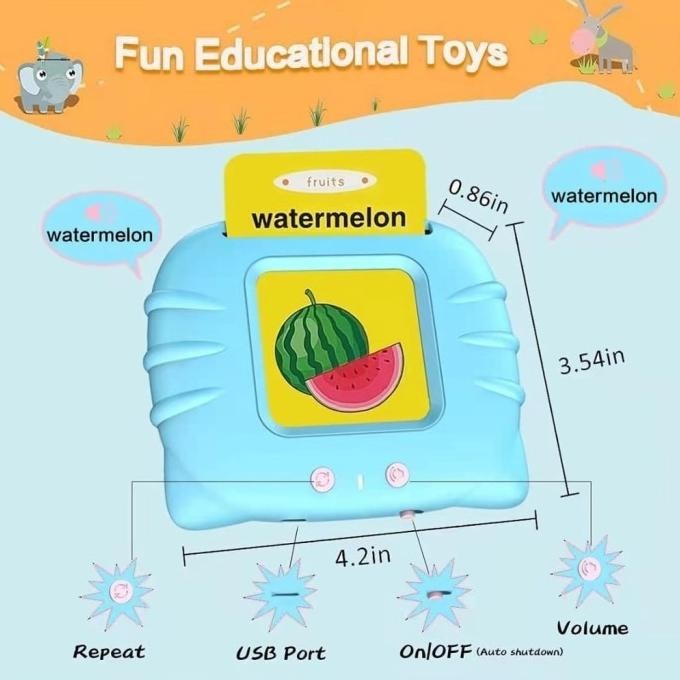 Flash card Belajar anak mainan edukasi anak TK paud bahasa inggris peterstorez