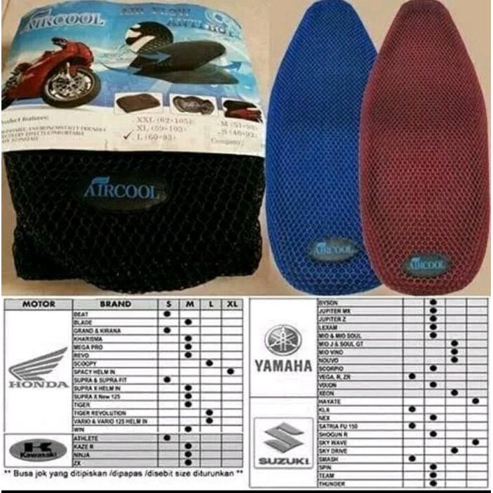 SARUNG JOK MOTOR - COVER JOK MOTOR - JARING JOK MOTOR ANTI PANAS ANTI