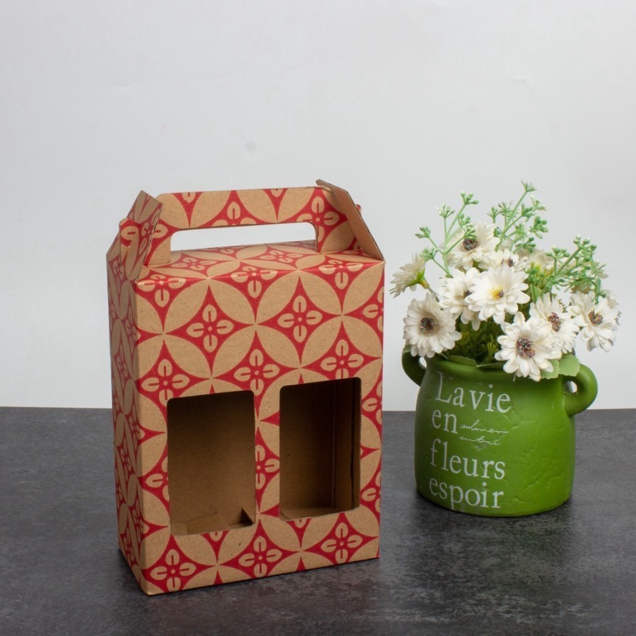 

10 Pcs Dus Jinjing Box isi 2 botol 350ml Coklat Batik uk 13 x 6.5 x 16 cm