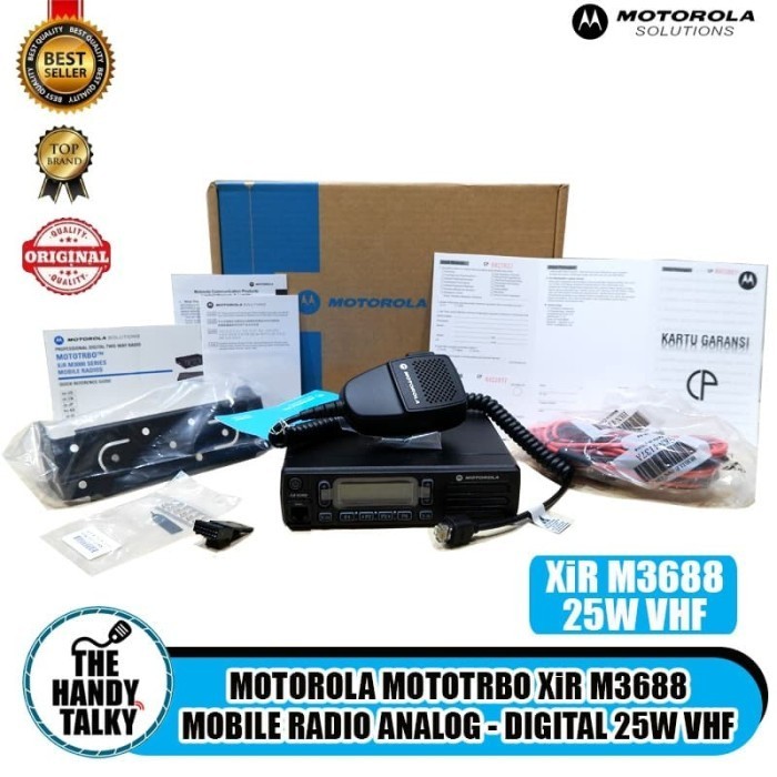 ready MOTOROLA MOTOTRBO XiR M3688 MOBILE RADIO ANALOG - DIGITAL 25W VHF