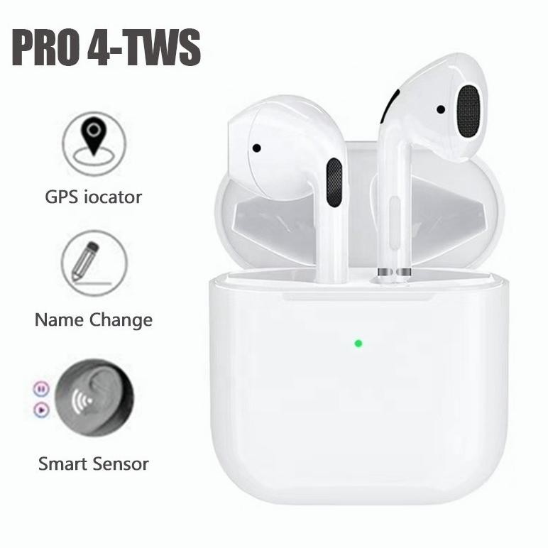 Ready Pro4 Earphones Bluetooth Tranducer Wireless Earbuds Super Bass Nirkabel Audio Quality Noise Ca