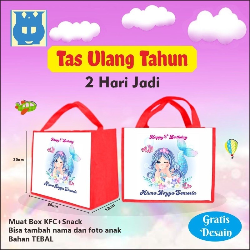 

TAS ULTAH MERMAID / minimal order 30pcs