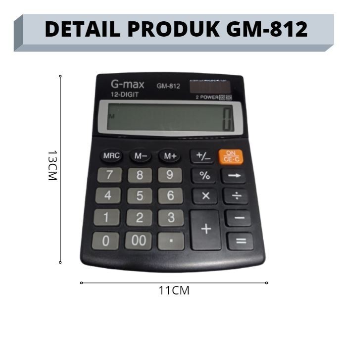 

Ready oke] Kalkulator Meja/Calculator Office (12 Digit)