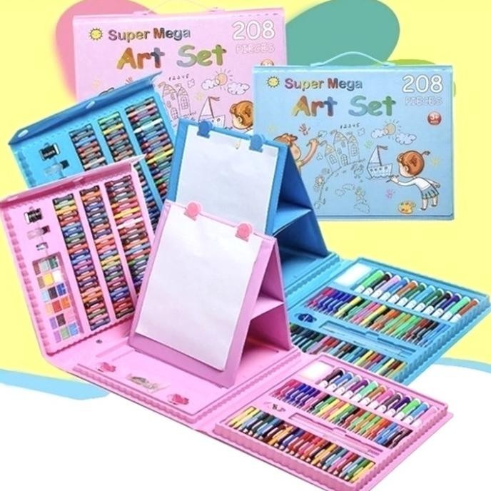 

Alat Gambar Anak Crayon Gambar Pensil Warna Super Mega Art Set 208 Pcs