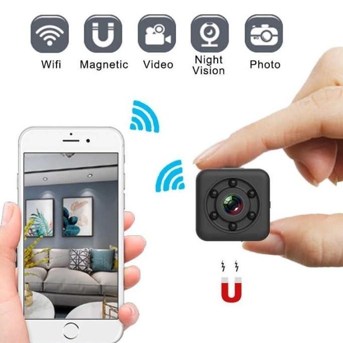 Baru KAMERA PENGINTAI MINI WIFI TANPA KABEL CAMERA CCTV KECIL TERSEMBUNYI