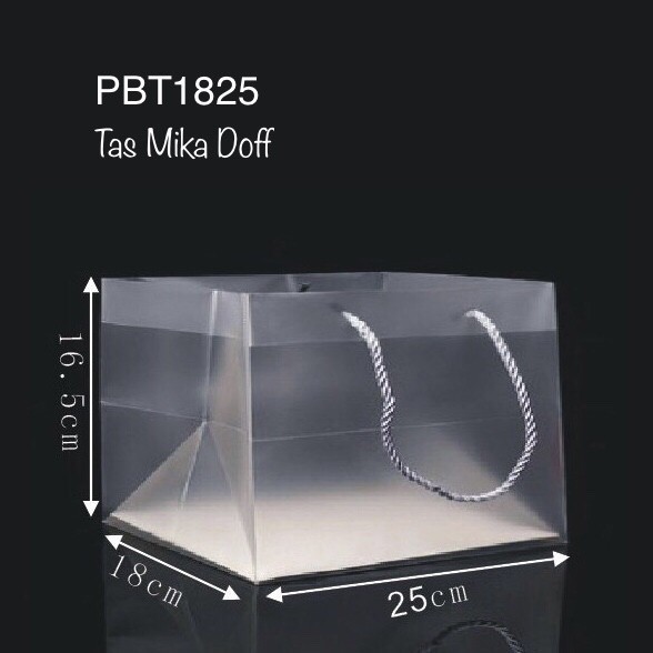 :<:<:<:<] Paper Bag Mika PBT1825 Tas Transparan Doff